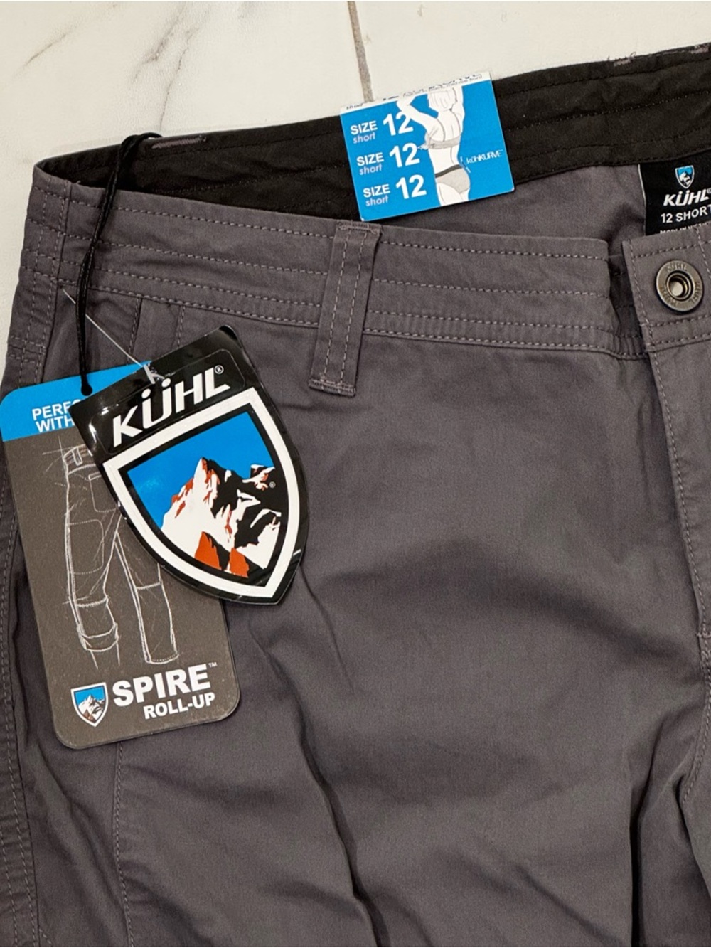 KÜHL women’s Spure roll up -  Gray (Size 12, Short) NWT